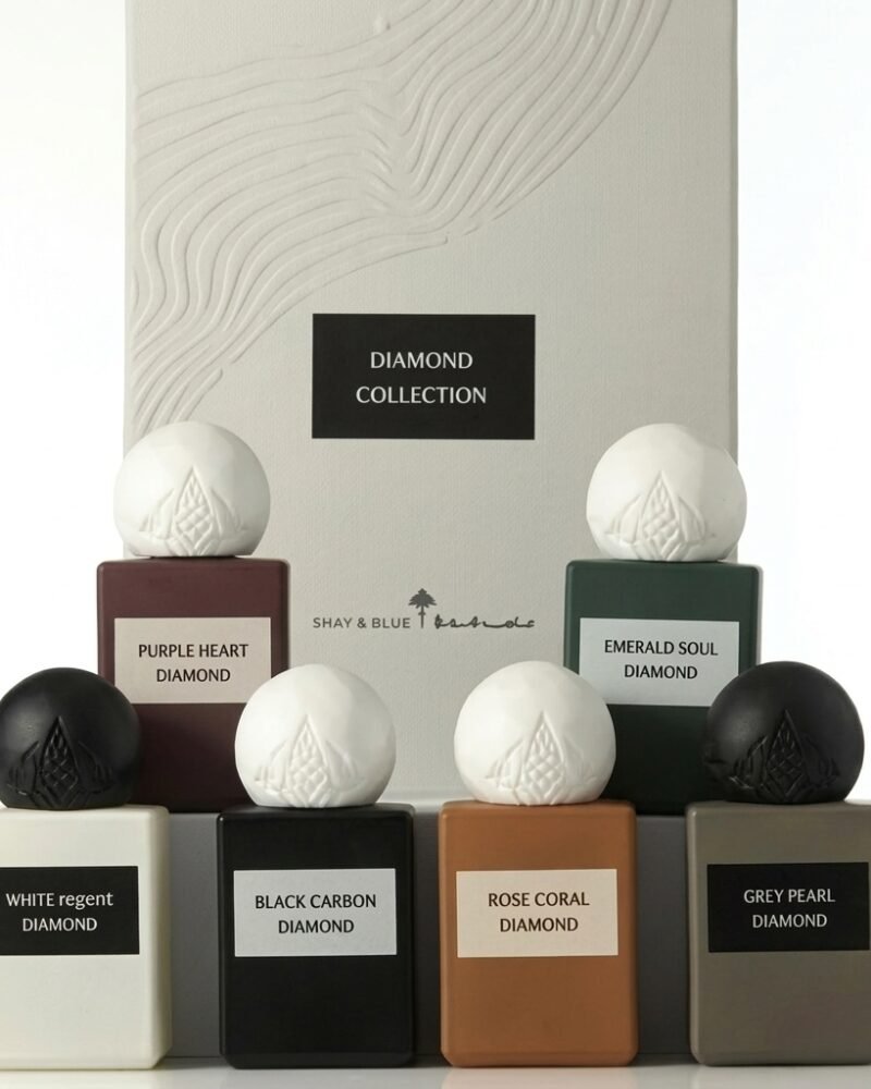 Ibrahim Al Qurashi Diamond Collection Perfume Set, 6 pieces, 10ml