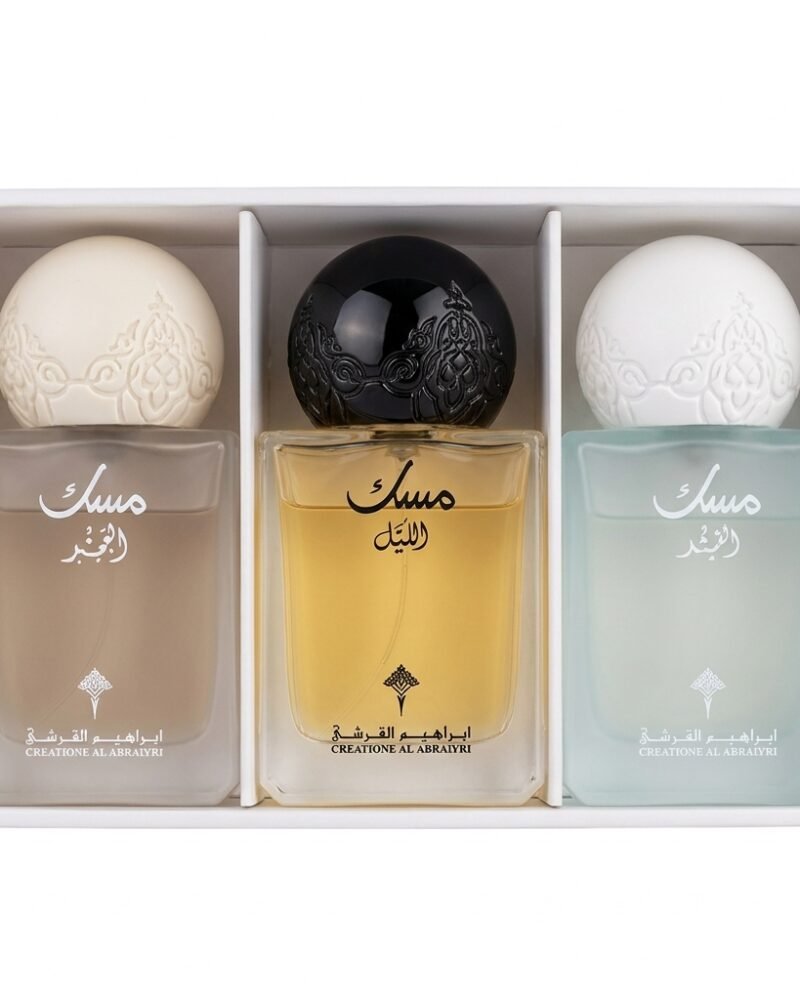 Ibrahim Al Qurashi Mini Musk Set, 3 pieces, 10 ml